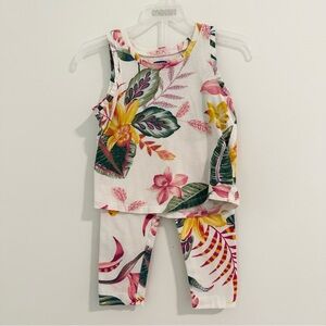 $5 w/ANY BUNDLE Old Navy Tropical Floral 18-24 month Toddler Girl 2 piece Set
